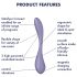 Satisfyer G-spot Flex 5 - viedais G-punkta vibrators (violeta)