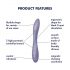 Satisfyer G-spot Flex 2 - uzlādējams, ūdensizturīgs G-punkta vibrators (violets)