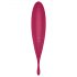 Satisfyer Twirling Pro - gudrs 2-in-1 klitora vibrators (sarkans)