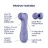 Satisfyer Pro 2 Gen3 - gudrais gaisa viļņu klitora stimulators (violets)