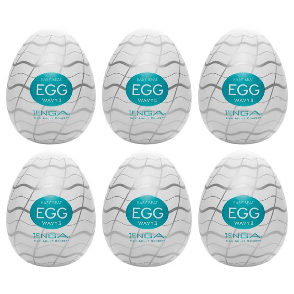 TENGA Egg Wavy II - masturbācijas ola (6 gab.)