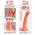 Dillio Slepenais Pētītājs - ozolzīles formas dildo (17 cm) - oranžs