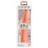 Dillio Wild Thing - rievots dildo (19 cm) - oranžs