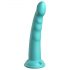 Dillio Slim Seven - piepiedējams stimulācijas dildo (20 cm) - tirkīza