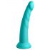 Dillio Slim Seven - piepiedējams stimulācijas dildo (20 cm) - tirkīza