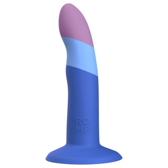 ROMP Piccolo - elastīgs silikona dildo (zili-violets)