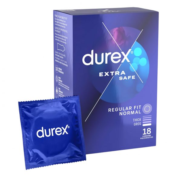 Durex Extra Safe - drošs prezervatīvs (18 gab.)