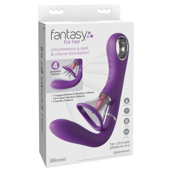 Fantasy For Her - 4 motora G-punkta vibrators un klitora stimulators (violeta)