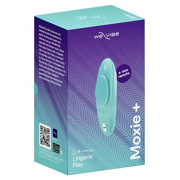 We-Vibe Moxie+ - bezvadu, gudrais klitora vibrators (tirkīzzils)