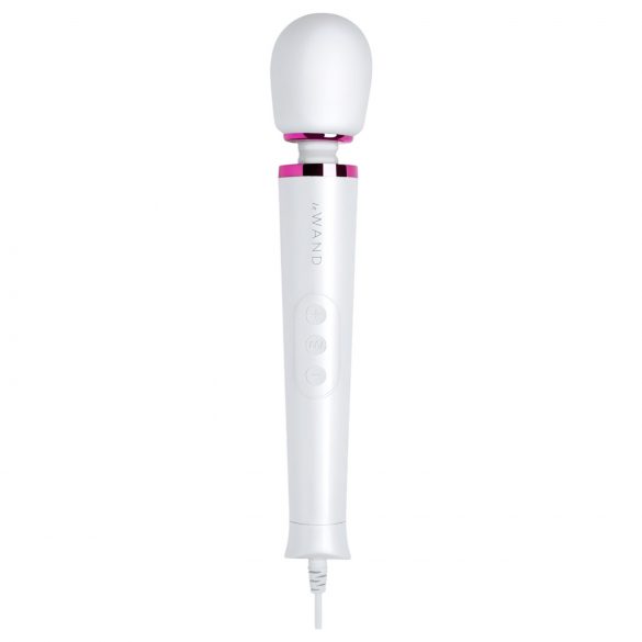 Le Wand Petite Plug-In - elektriskais masāžas vibrators (balts)