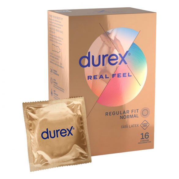 Durex Real Feel - lateksa nesaturošs prezervatīvs (16 gab.)