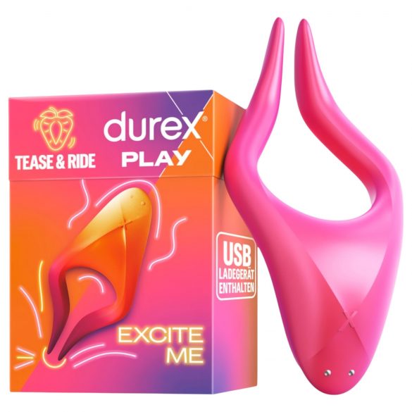 Durex Tease & Ride - erogēno zonu stimulators (rozā)