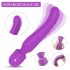 Sex HD Iris - uzlādējams, 2 motoru sildošs masāžas vibrators (violets)