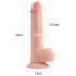 "Lovetoy Nature Cock - piesūcekņa pamatne ar dabīga izskata dildo - 21cm (dabīgs)"