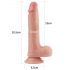 Lovetoy Nature Cock - divslāņu reālistisks dildo - 20 cm (dabīgs)