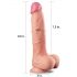 Lovetoy Nature Cock - divslāņu reālistiska dildo - 25cm (dabīgs)