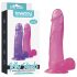 Lovetoy Jelly Studs - ar pamatni reālistisks dildo - 20 cm (rozā)