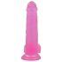 Lovetoy Jelly Studs - ar pamatni reālistisks dildo - 20 cm (rozā)