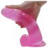 Lovetoy Jelly Studs - ar pamatni reālistisks dildo - 20 cm (rozā)