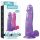 Lovetoy Jelly Studs - reālistisks dildo ar pamatni - 20 cm (violets)