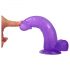 Lovetoy Jelly Studs - reālistisks dildo ar pamatni - 20 cm (violets)