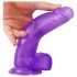 Lovetoy Jelly Studs - reālistisks dildo ar pamatni - 20 cm (violets)