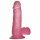 Lovetoy Jelly Studs - piepamatni dzīvs dildo - 15cm (rozā)