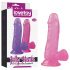 Lovetoy Jelly Studs - piepamatni dzīvs dildo - 15cm (rozā)