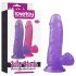 Lovetoy Jelly Studs - piesūceknis reālistiskais dildo - 15cm (violetais)