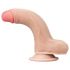 Lovetoy Sliding-Skin - divslāņu piesūcekņa dildo - 18cm (dabīgs)