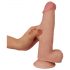 Lovetoy Sliding-Skin - divslāņu piesūcekņa dildo - 21cm (dabīgs)