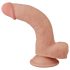 Lovetoy Sliding-Skin - divslāņu piesūcekņa dildo - 21cm (dabīgs)