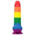 Lovetoy Prider - reālistisks dildo ar sēkliniekiem - 20 cm (varavīksne)