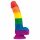 Lovetoy Prider - dabiskas sajūtas šķidrā silikona dildo - 19cm (varavīksne)