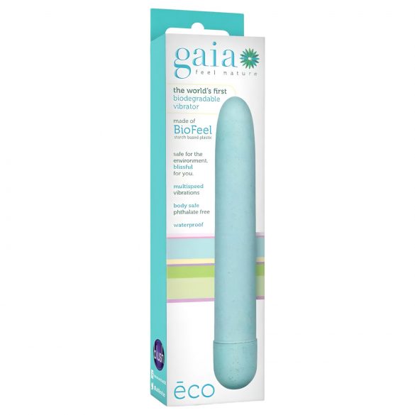 Gaia Eco L - videi draudzīgs vibrators (zils) - liels