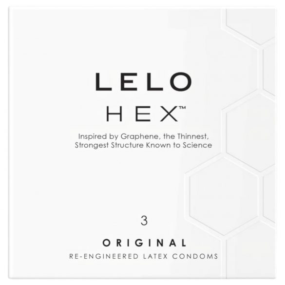 LELO Hex Original - luksusa prezervatīvi (3 gab.)