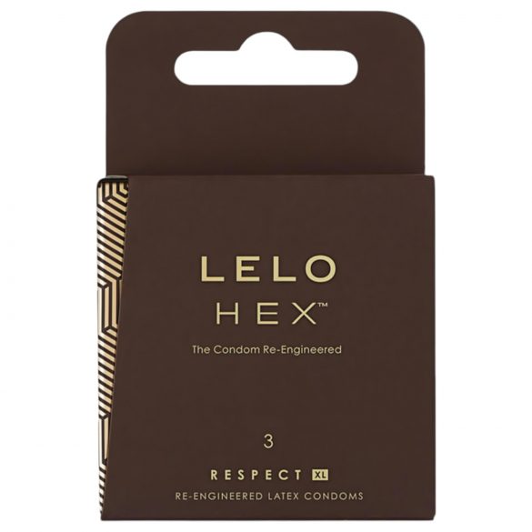 LELO Hex Respect XL - grezni prezervatīvi (3 gab.)