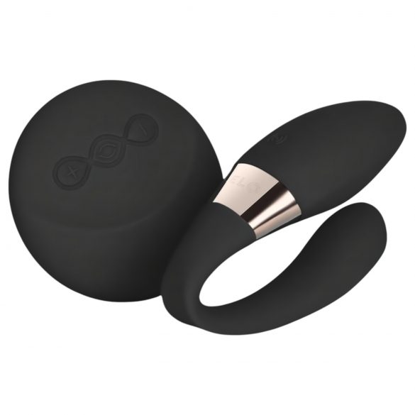 LELO Tiani Duo - silikona pāru vibrators (melns)