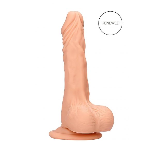 RealRock Dong 7 - reālistisks dildo ar sēkliniekiem (17cm) - dabisks