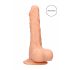 RealRock Dong 8 - dzīvs dildo ar sēkliniekiem (20cm) - dabīgs