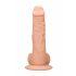 RealRock Dong 8 - dzīvs dildo ar sēkliniekiem (20cm) - dabīgs