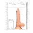 RealRock Dong 9 - reālistisks, ar sēkliniekiem dildo (23 cm) - dabīgs