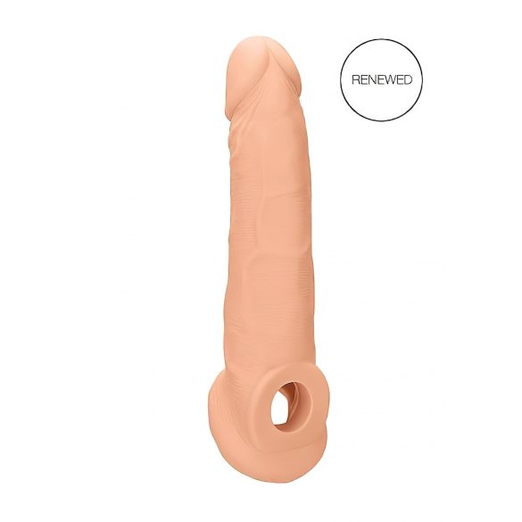 RealRock Penis Sleeve 9 - dzimumlocekļa pārvalks (21,5 cm) - dabīgi