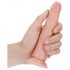 RealRock Slim - ar piesūcekni, realistisks dildo - 15,5cm (dabīgs)