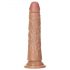 RealRock Slim - piesūcekņa reālistiska dildo 15,5cm (tumši naturāls)