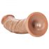 RealRock - piesūcekņa taustes realistisks dildo - 15,5cm (tumši naturāls)