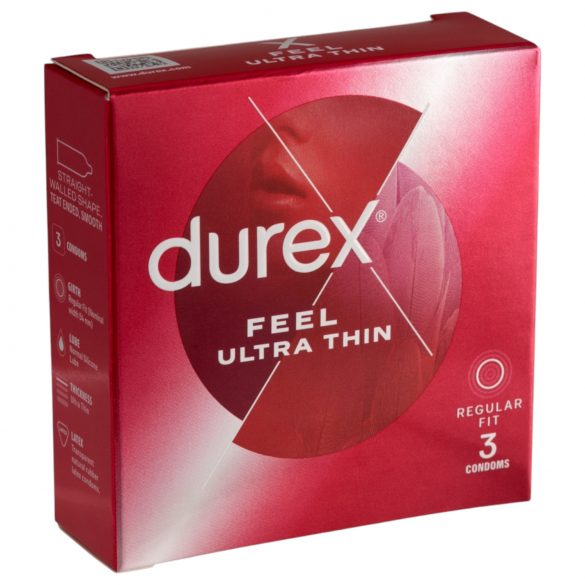 Durex Feel Ultra Thin - ultra plānas prezervatīvi (3 gab.)