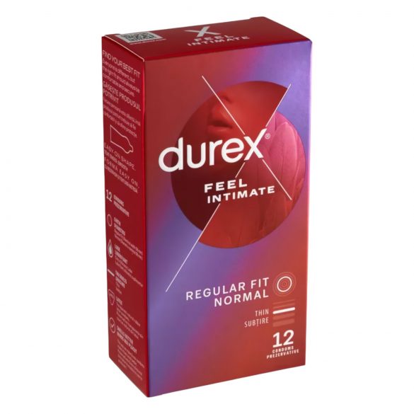 Durex Feel Intimate - plāns prezervatīvs (12 gab.)