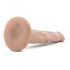 Dr. Skin 5 - pieķeramo pamatnes reālistisks dildo - naturāls (14,5 cm)