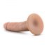 Dr. Skin 5,5 - piesūcekņa dabīgs dildo - smilškrāsa (14cm)